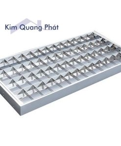 Máng đèn nổi xương cá phản quang 4 bóng 1m2