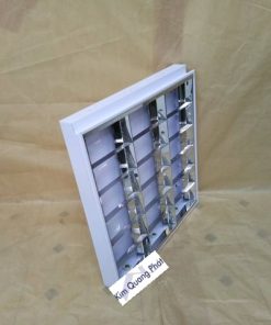 Máng đèn âm trần xương cá phản quang 3 bóng 0.6m