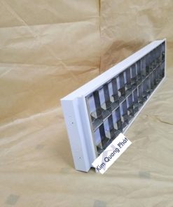 Máng đèn âm trần xương cá phản quang 2 bóng 1m2