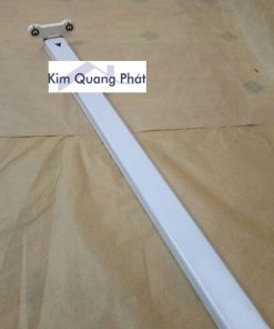 Máng đèn led đôi 1m2 chân trắng